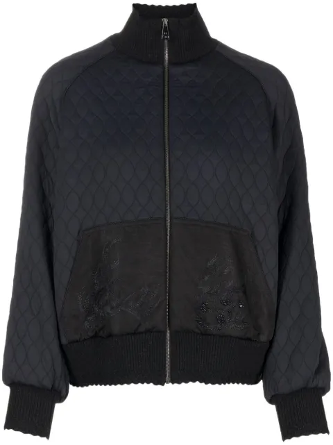 SHIATZY CHEN Genisis quilted embroidered jacket Black 627056