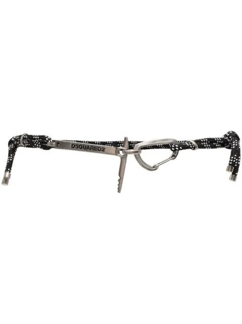 DSQUARED2 carabiner fastening rope belt Black BEM045237202405