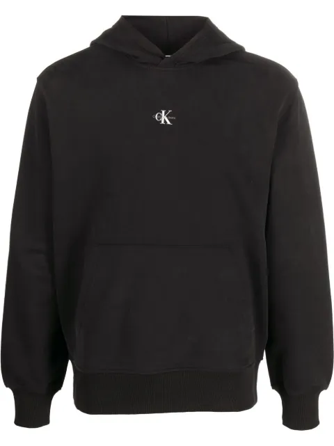 Calvin Klein logo-print hoodie Black J30J322535