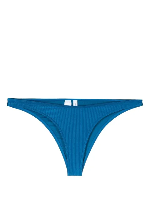 Calvin Klein ribbed-detail bikini bottoms Blue KW0KW01954