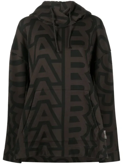 Marc Jacobs Monogram Oversized drawstring hoodie Brown C632C08RE22084