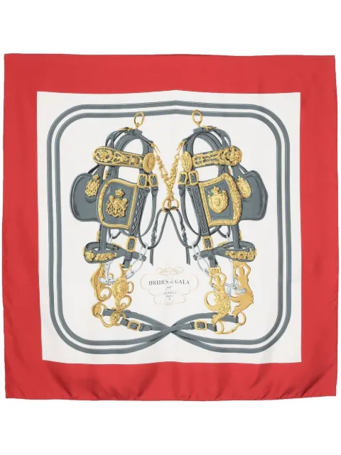 Hermès Pre-Owned 1980s pre-owned Brides de Gala silk scarf Red HER380UU