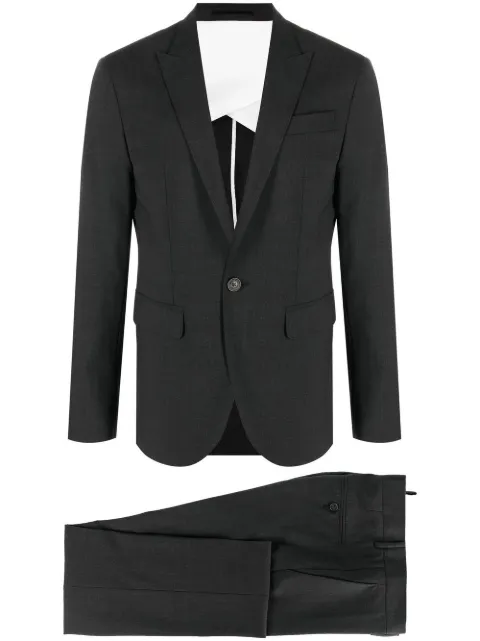 DSQUARED2 single-breasted wool-blend suit Grey S74FT0452S40320