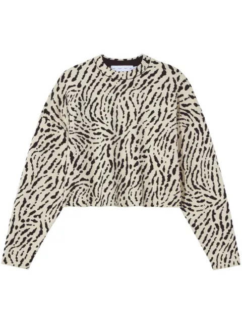 Proenza Schouler White Label animal-pattern jacquard jumper Neutrals WL2337928KS072