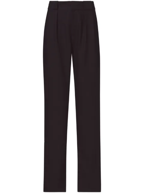 Proenza Schouler White Label pleat-detail tailored trousers Black WL2336167AY147S