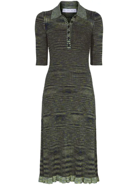 Proenza Schouler White Label Space-Dye Polo Dress Blue WL2337923KY288