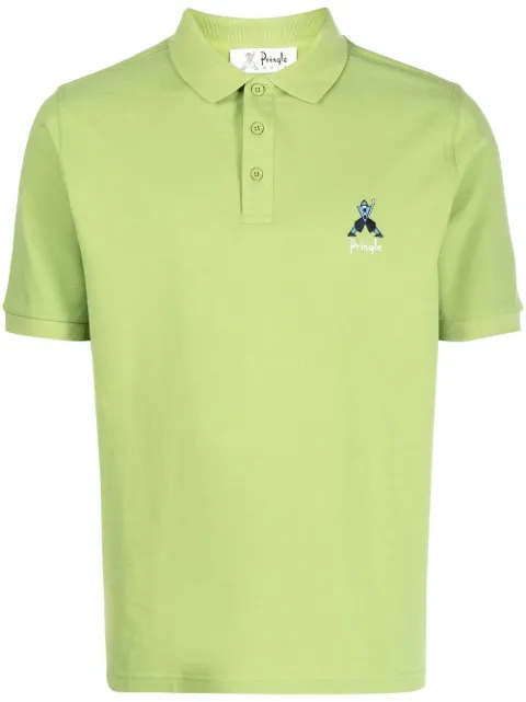 Pringle of Scotland Geometric George Golf polo shirt Green UTJ022