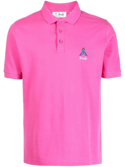 Pringle of Scotland Geometric George Golf polo shirt Pink UTJ022