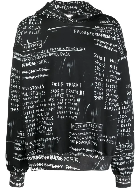 MISBHV graphic-print hoodie Black 122U225B