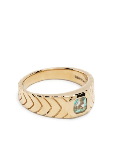 Jacquie Aiche 14kt yellow gold aquamarine ring Gold TBC