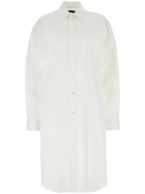 Balenciaga cotton shirt dress White 746146TNM60