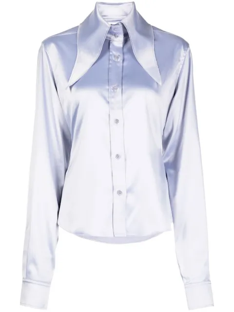16Arlington Ione oversize-collar shirt Purple T170PS23LAV