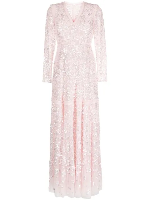 Needle & Thread Isabella sequin-embellished dress Pink DGLSG4RPS23SKP
