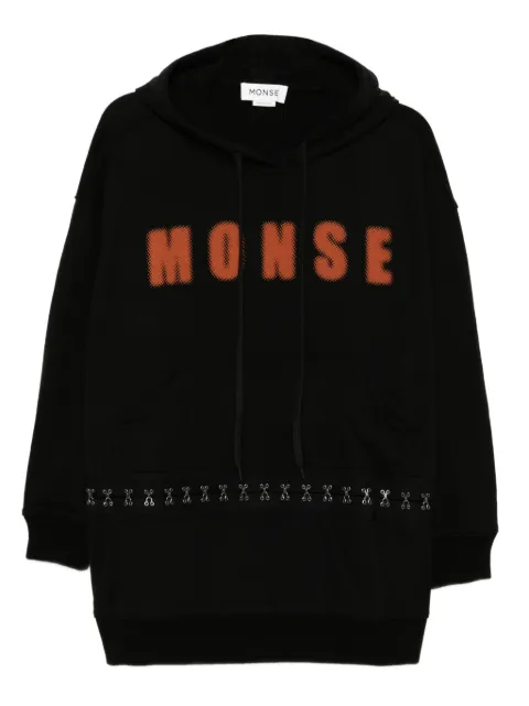 Monse logo-printed dress Black MF220412TRY
