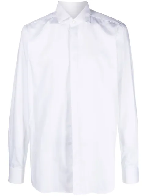 Xacus long-sleeved cotton shirt White 538ML11231