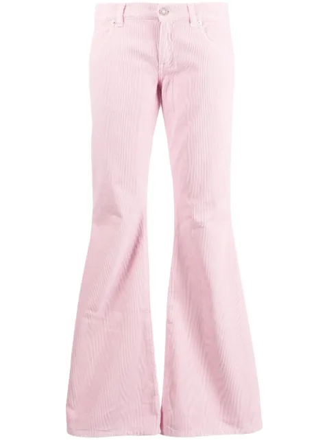ERL corduroy flared trousers Pink ERL06P101