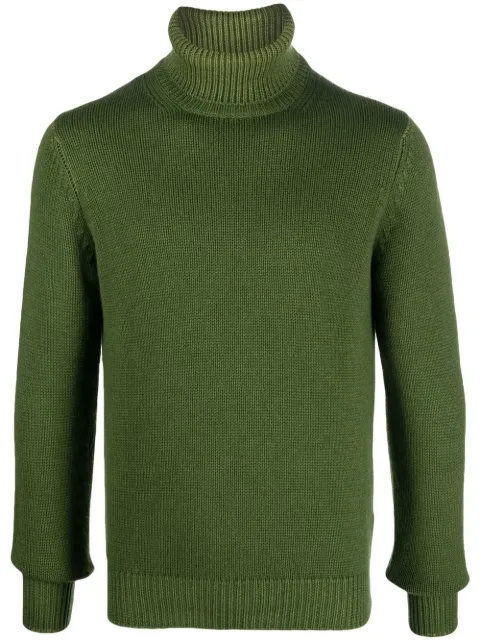 Dell'oglio roll-neck knit jumper Green DV1MLWSC5RV
