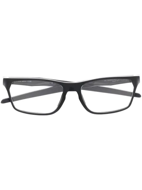 Oakley logo-plaque rectangle-frame glasses Black OX8032803204