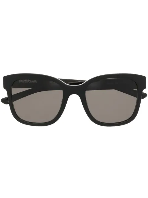 Balenciaga Eyewear logo-print square-frame sunglasses Black BB0076SK006