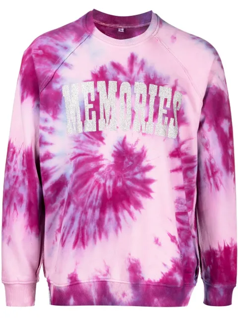 Stain Shade x Hiroshi Fujiwara tie-dye print sweatshirt Pink 062