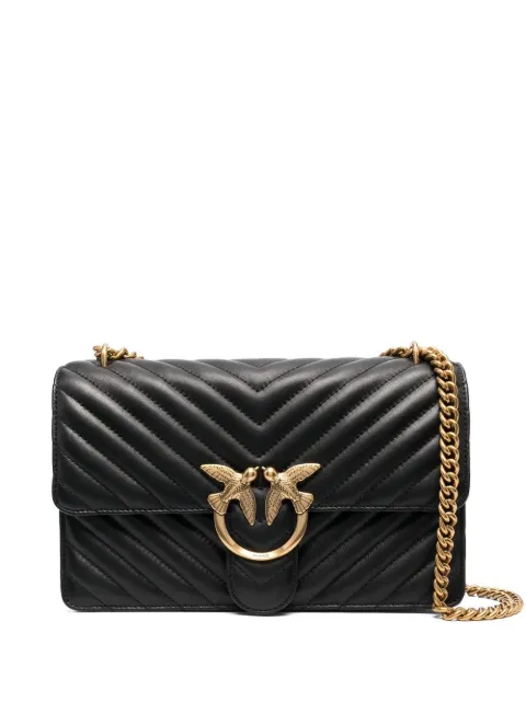 PINKO medium shoulder bag Love Bag One chevron Black 100941A0GK