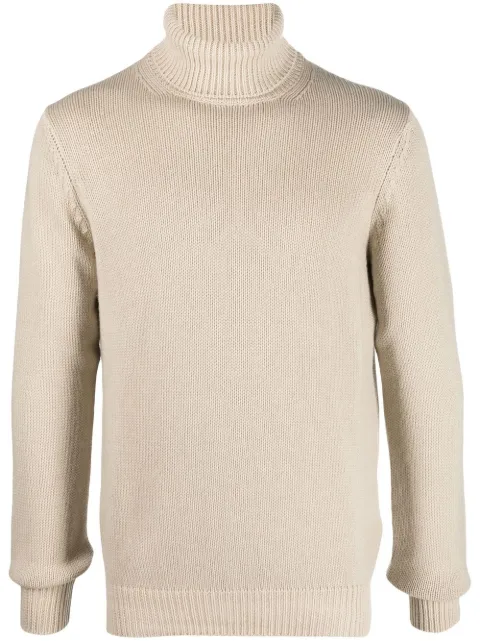 Dell'oglio roll-neck knit jumper Neutrals DV1MLWSC5RV