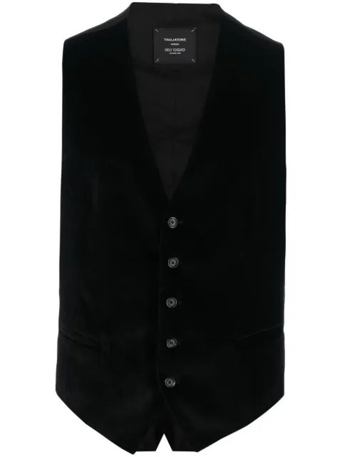 Tagliatore single-breasted panelled waistcoat Black BRIANF800007
