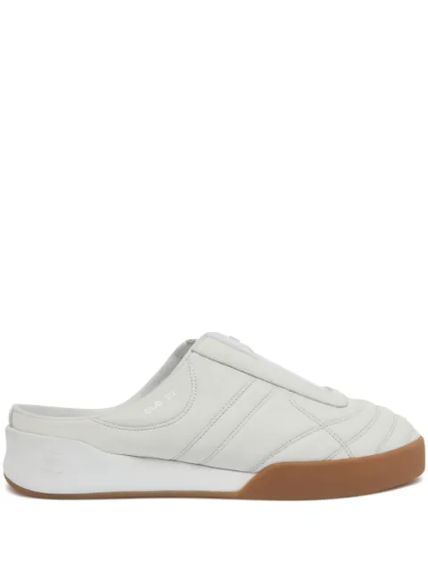 Courrèges Club 02 leather mules White 223SSN007CR0023