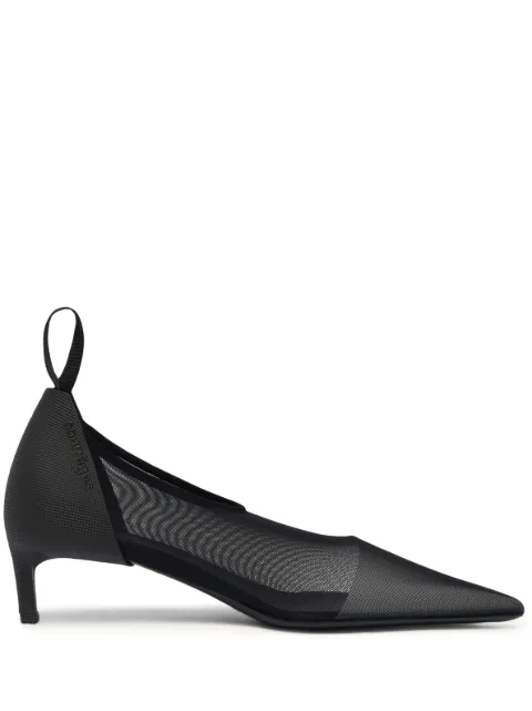 Courrèges 35mm Diving mesh pumps Black 223SPP001PA0054