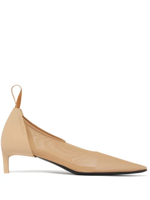 Courrèges 35mm Diving mesh pumps Neutrals 223SPP001PA0054
