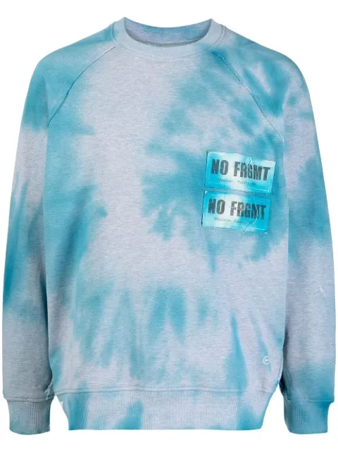 Stain Shade x Hiroshi Fujiwara tie-dye effect sweatshirt Blue 073