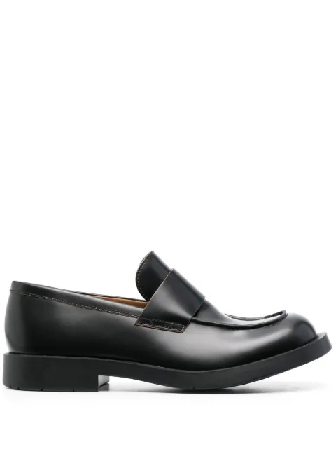CamperLab square-toe leather loafers Black A500003001