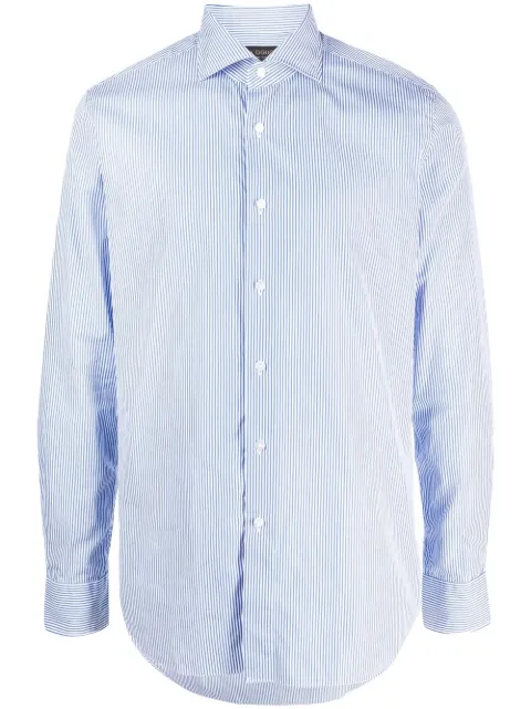 Dell'oglio pinstripe long-sleeved shirt Blue 222ML11232