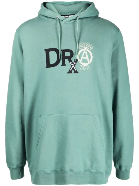 Neighborhood x DRXSRL logo-print detail hoodie Green 202UWDRNCSM01S