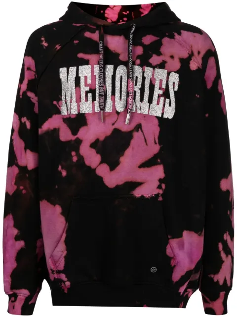 Stain Shade x Hiroshi Fujiwara tie-dye print hoodie Black 074
