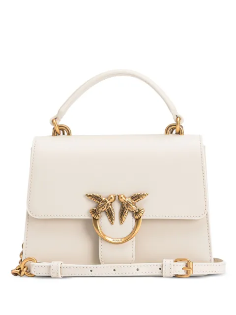 PINKO mini handbag Love Bag top handle in leather White 100071A0F1