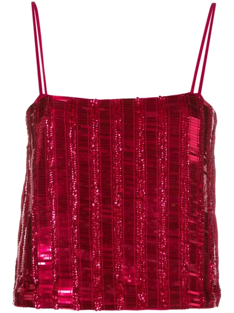 PINKO Tonante sequin-embellished top Pink 100435A0HQP87