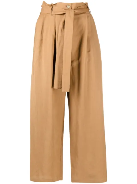 PINKO belted trousers Brown 100839A0INC92