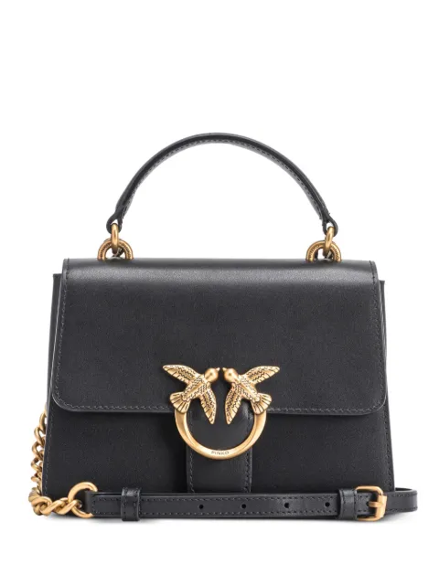 PINKO mini handbag Love Bag top handle in leather Black 100071A0F1
