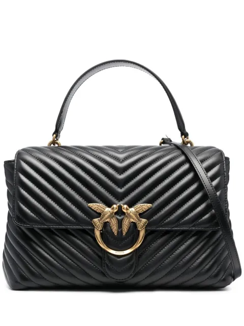PINKO large handbag Lady Love Bag Puff chevron Black 100042A0GK