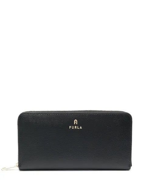Furla logo-plaque leather wallet Black WP00322ARE0001007
