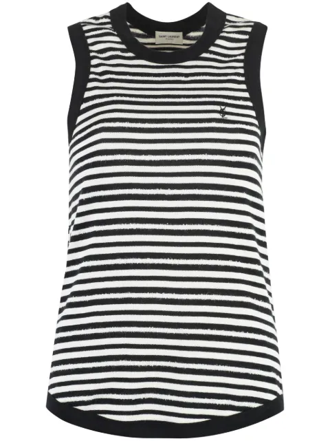 Saint Laurent striped tank top Black 743660Y37KT