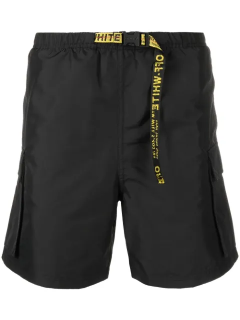 Off-White Classic Industrial swim shorts Black OMFD001C99FAB0011018