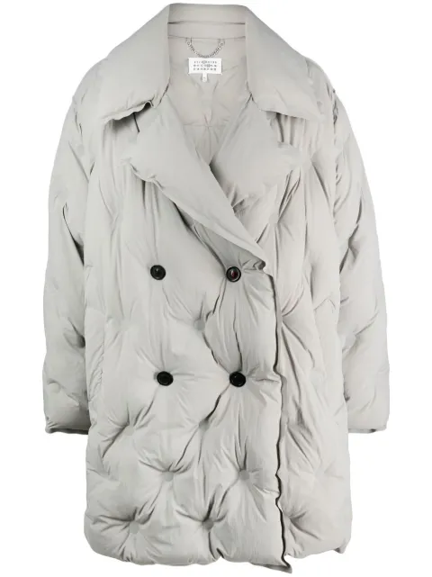 Maison Margiela peak lapel padded coat Grey SI1AM0002S54870