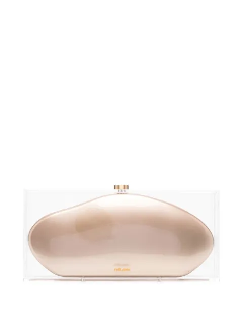 Cult Gaia Annika acrylic clutch bag Gold CL1041MC