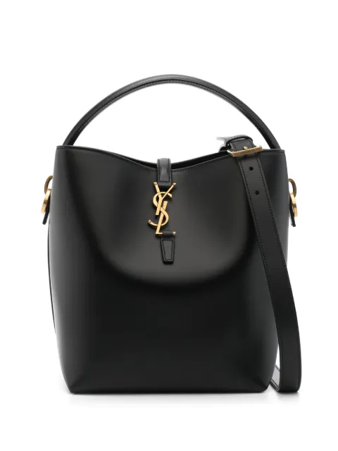 Saint Laurent Le 37 leather bucket bag Black 7428282R20W