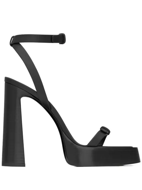 Saint Laurent Platz 105mm platform sandals Black 731342DWE00
