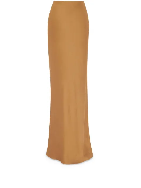 Saint Laurent silk floor-length skirt Neutrals 731652Y001W
