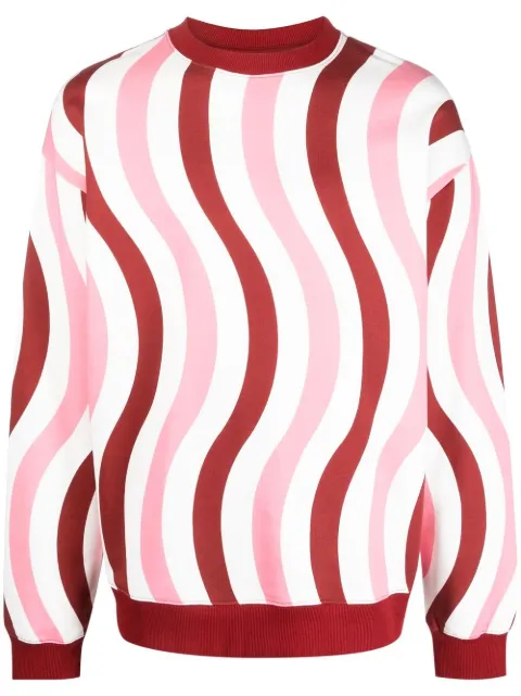 Camper wave-print cotton sweatshirt Pink KU10033001