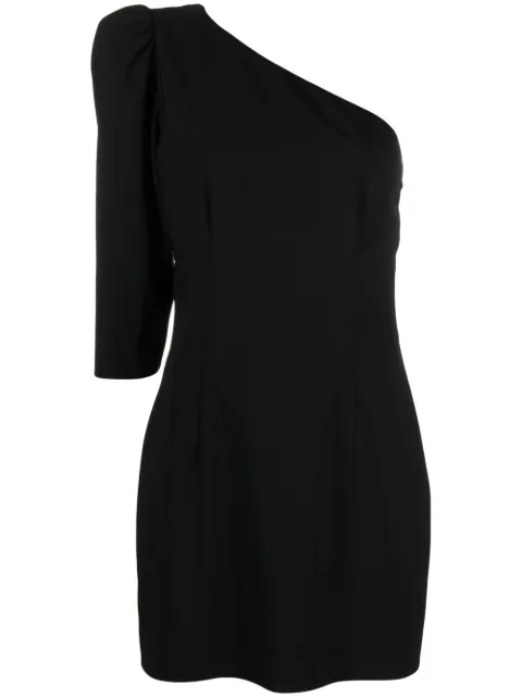 DSQUARED2 logo-plaque one-shoulder dress Black S75CV0655S60581